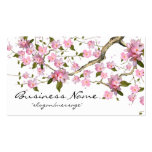 Carte de visite de la branche d'arbre de fleurs de