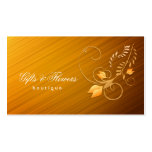 Carte de visite de magasin de cadeaux et de fleurs