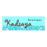 Carte de visite de magasin de Kadsaya 6 de boutiqu
