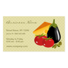 Carte de visite de magasin de nourriture