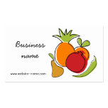 Carte de visite de magasin de nourriture