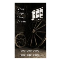 carte de visite de magasin de réparation de matéri