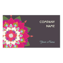 Carte de visite de mandala de Lotus