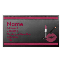 Carte de visite de maquillage