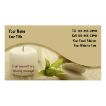 Carte de visite de massage