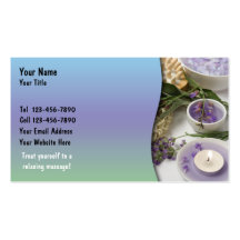 Carte de visite de massage