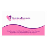 Carte de visite de massage
