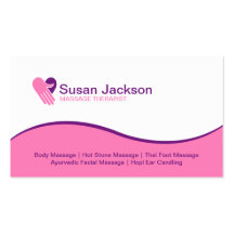 Carte de visite de massage