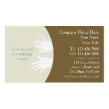Carte de visite de massage