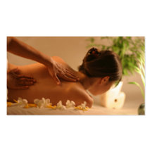 Carte de visite de massage de spa