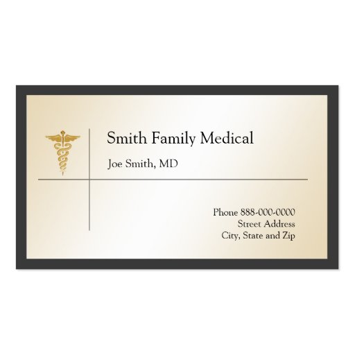 Carte de visite de médecin