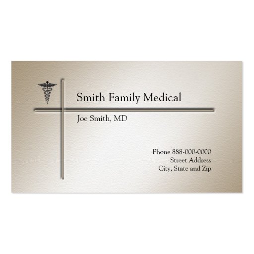 Carte de visite de médecin