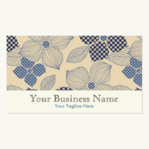 Carte de visite de motif de fleur cartes de visite