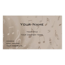 Carte de visite de musicien