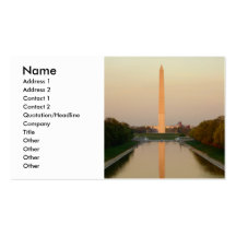 Carte de visite de norme de C.C de monument de Was