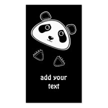 Carte de visite de panda