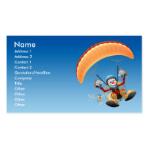 Carte de visite de Paramotor - militaire de carriè