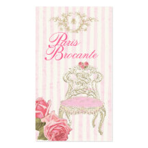 Carte de visite de Paris Brocante