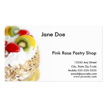 Carte de visite de pâtisserie