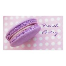 Carte de visite de pâtisserie de Macaron de França