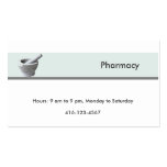 Carte de visite de pharmacie