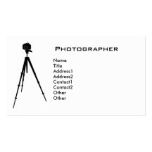 Carte de visite de photographe