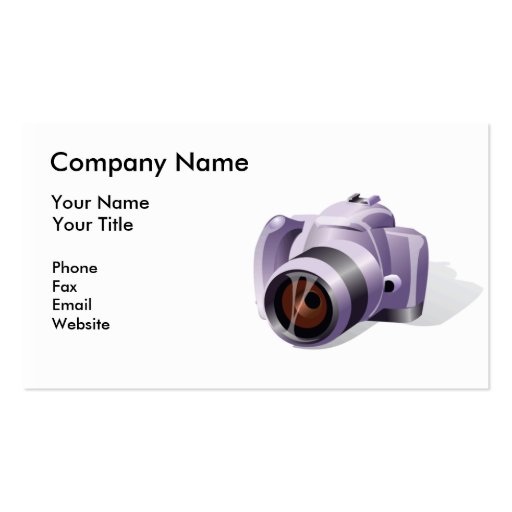 Carte de visite de photographe