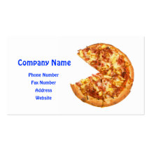 Carte de visite de pizza