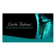 Carte de visite de professeur de danse