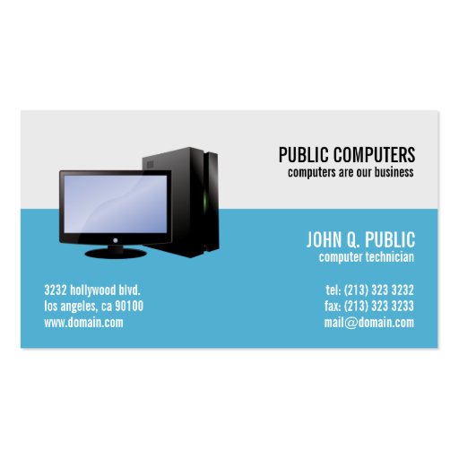 Carte de visite de réseaux informatiques