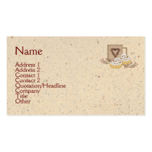 Carte de visite de Rolls de cannelle