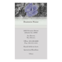 Carte de visite de rose de pourpre