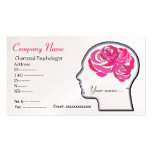 Carte de visite de roses de cerveau…