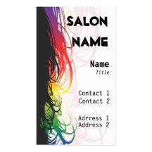 Carte de visite de salon - customisé