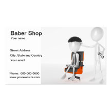 Carte de visite de salon de coiffure