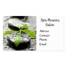 Carte de visite de salon de spa