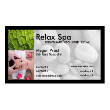 Carte de visite de spa