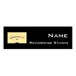 Carte de visite de studio d'enregistrement