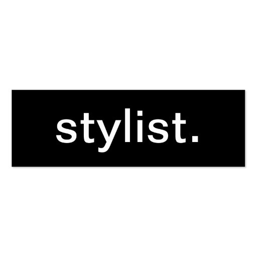 Carte de visite de styliste