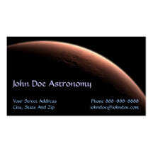 Carte de visite de système solaire d'astronomie d'