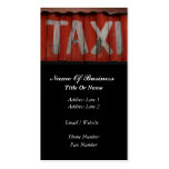 Carte de visite de taxi