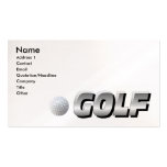 Carte de visite de terrain de golf
