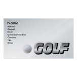 Carte de visite de terrain de golf