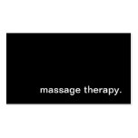 Carte de visite de thérapie de massage