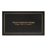 Carte de visite de toile noir traditionnel de rega