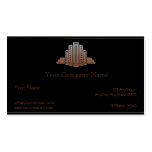 Carte de visite de tour d'art déco