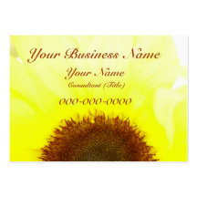 Carte de visite de tournesol