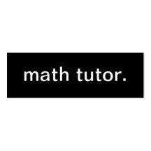 Carte de visite de tuteur de maths