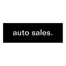 Carte de visite de ventes automatiques
