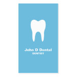 Carte de visite dentaire bleu de dentiste
